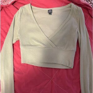 Green Long Sleeve Top